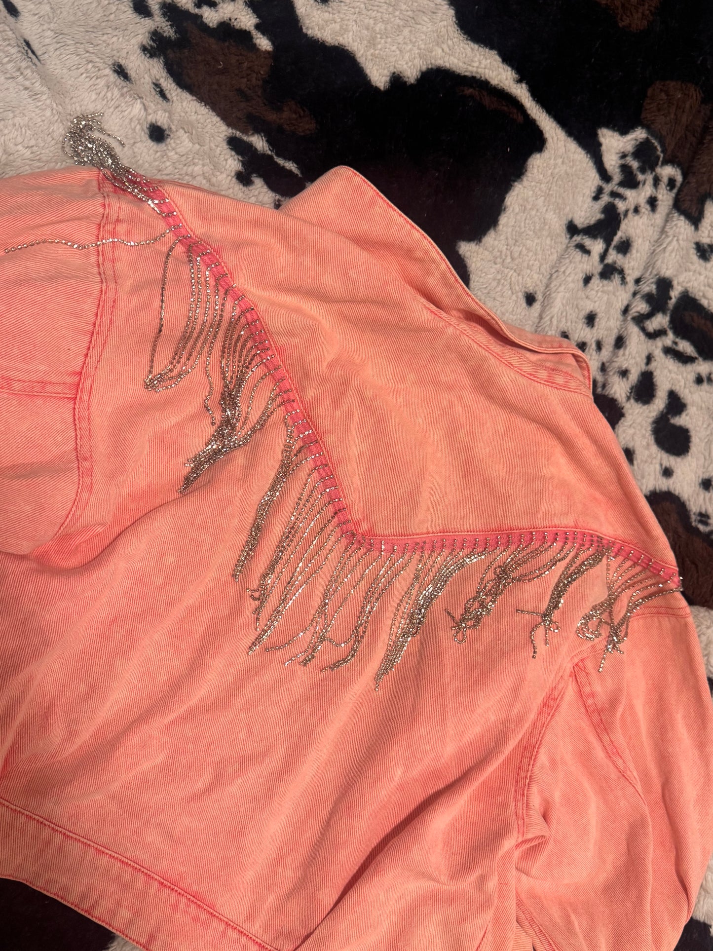 Sparkly pink rodeo jacket
