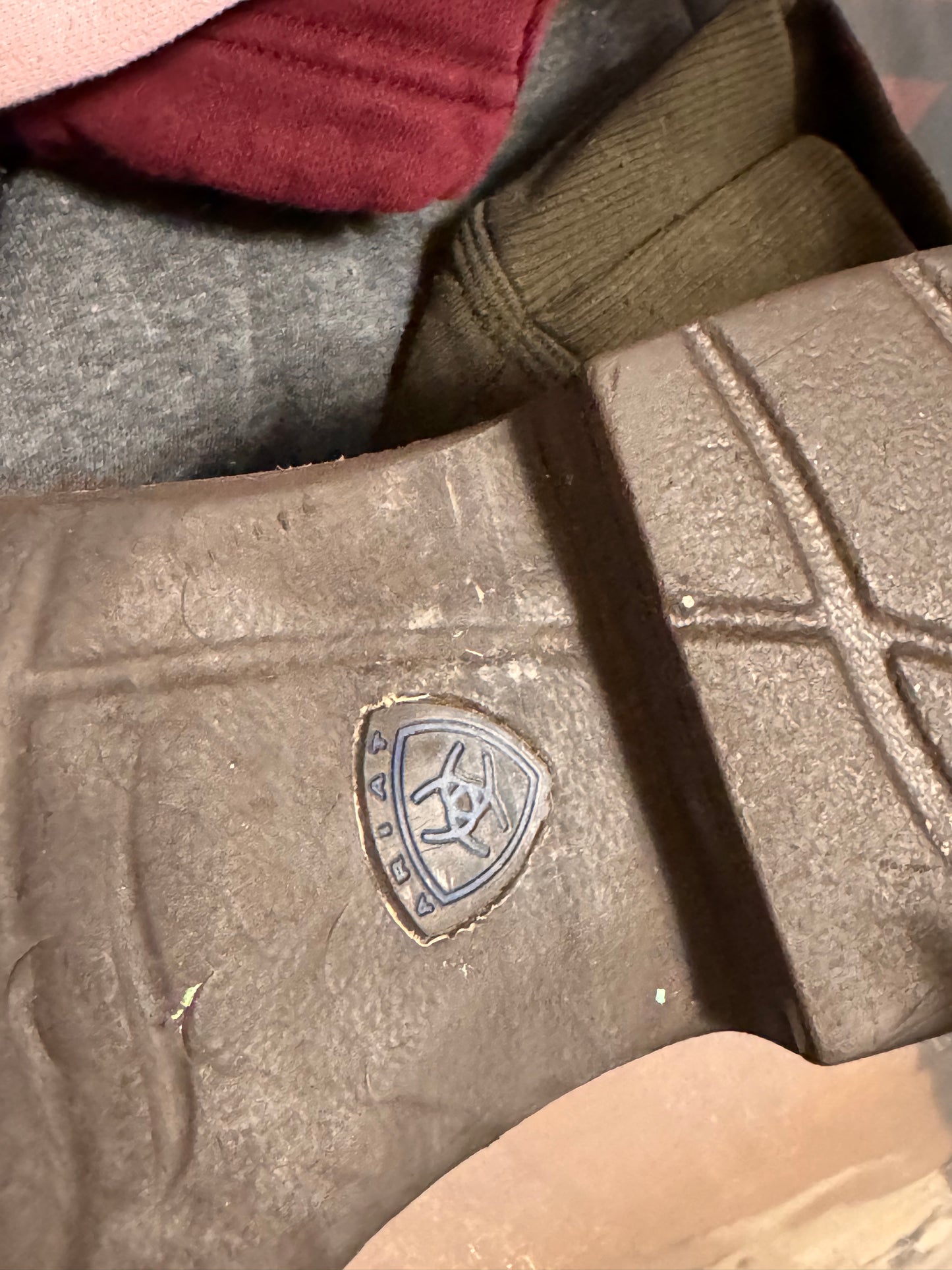 Ariat blue and gold boots