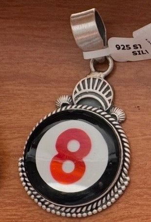 8 ball pendent
