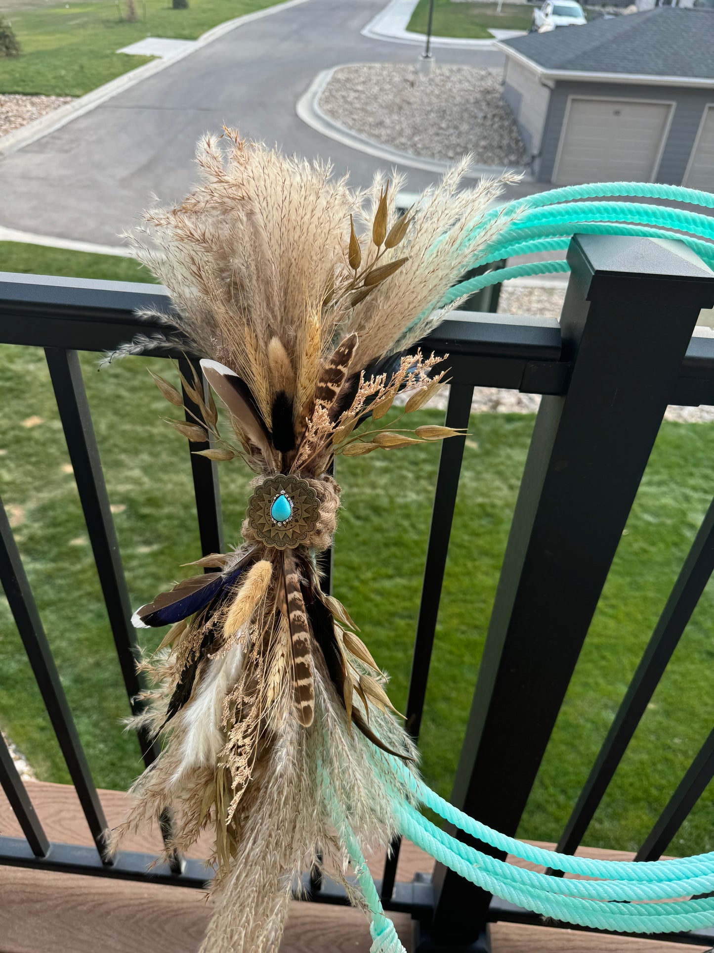 Turquoise Lasso Wreath