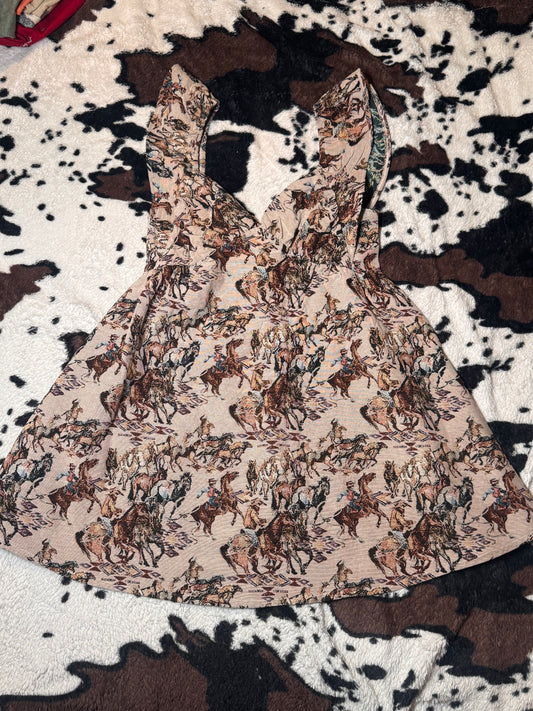 Tapestry cowboy dress