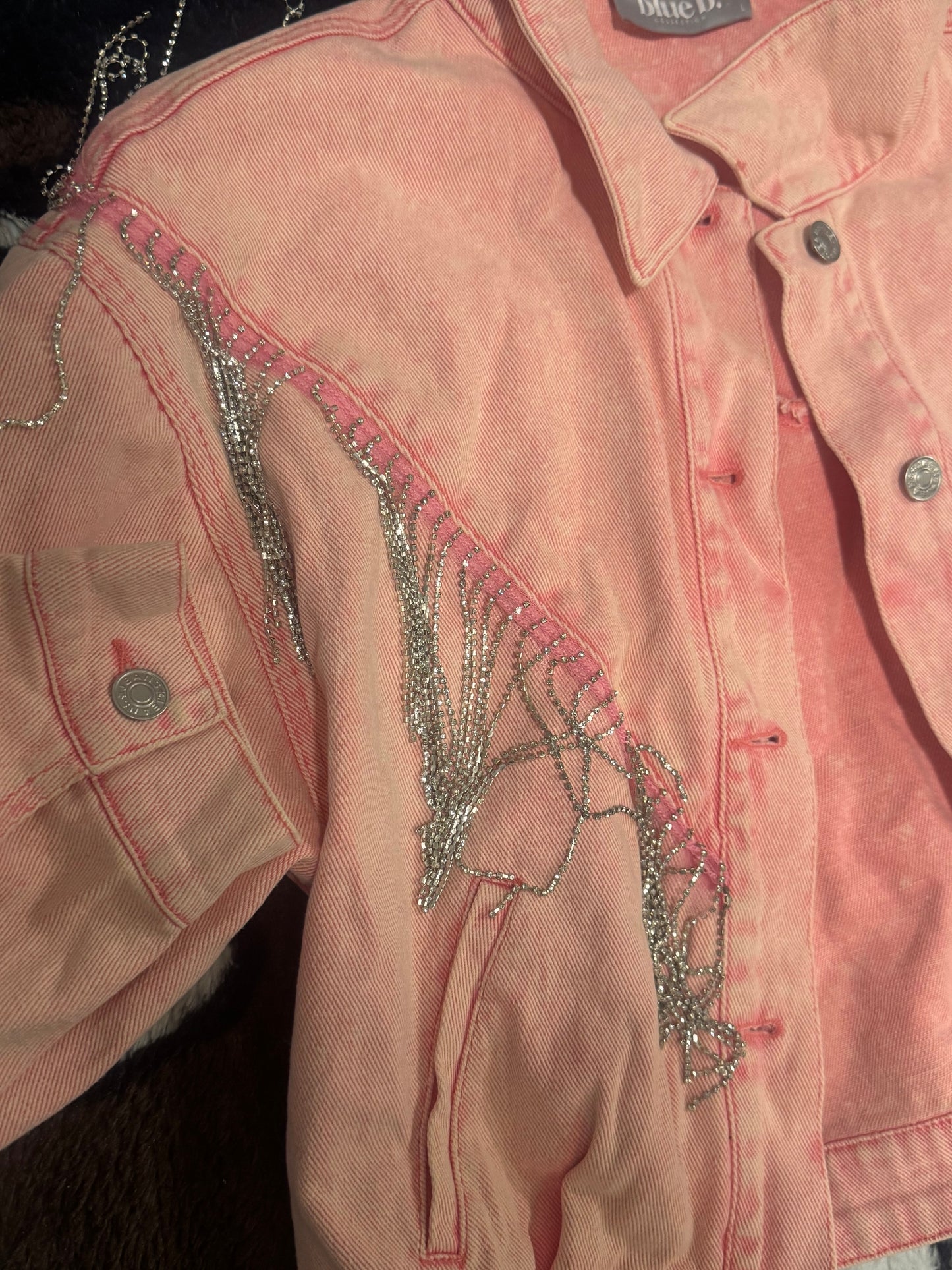 Sparkly pink rodeo jacket