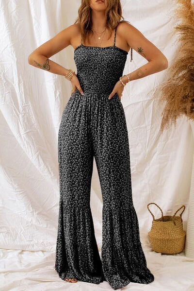 Floral jump suit