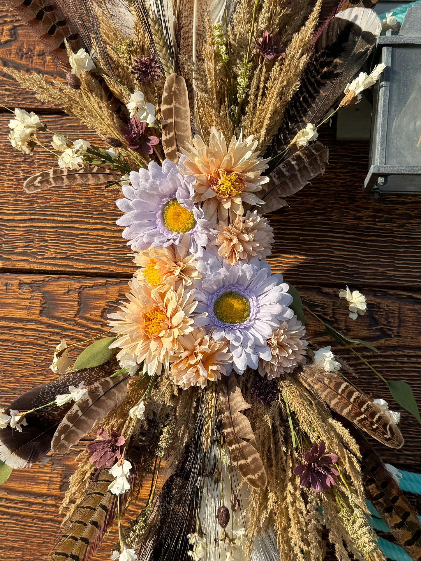Rustic cowboy wreath