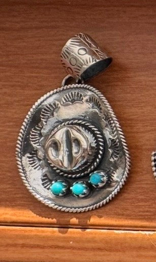 Cowboy hat pendent