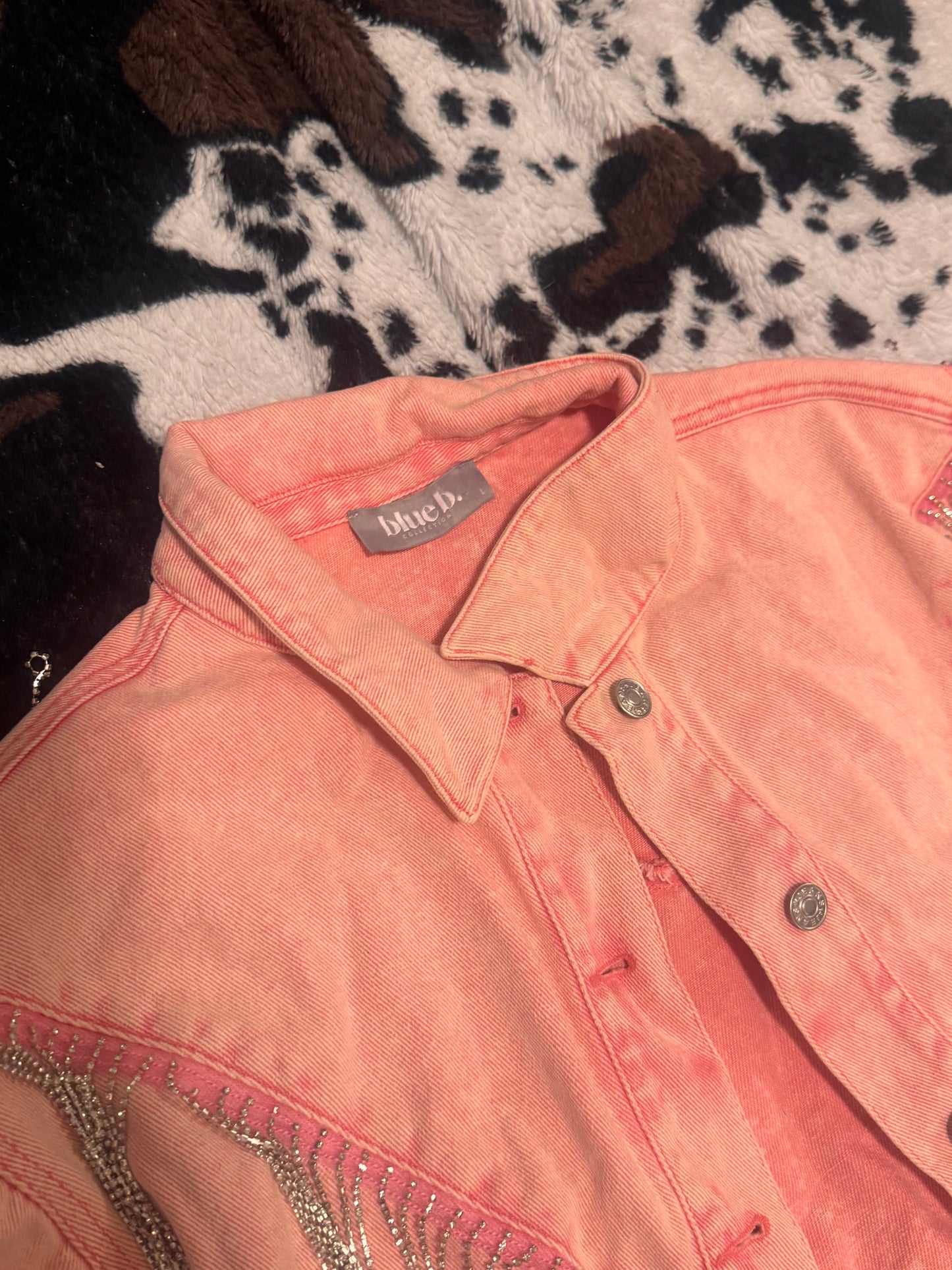 Sparkly pink rodeo jacket