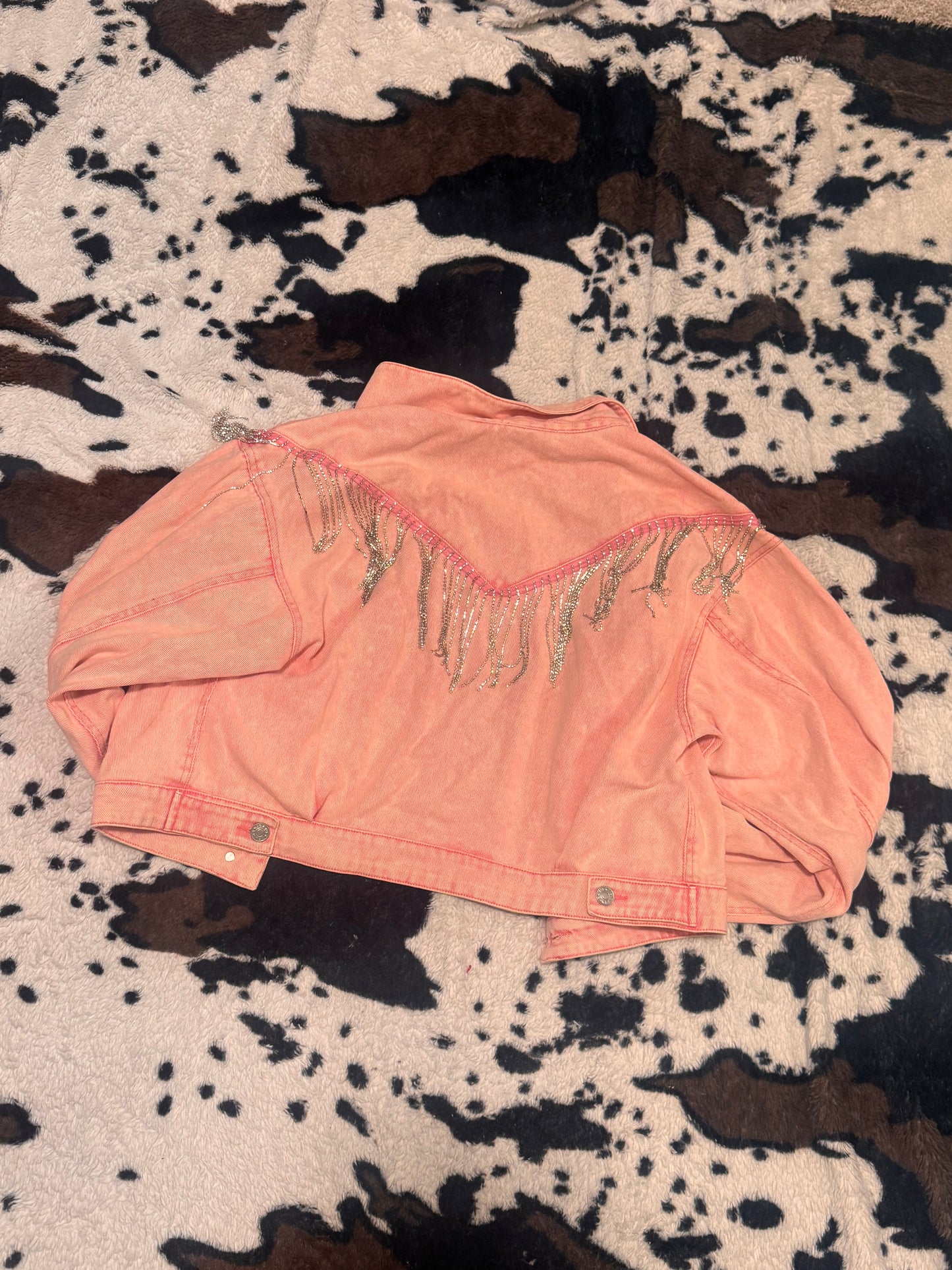 Sparkly pink rodeo jacket