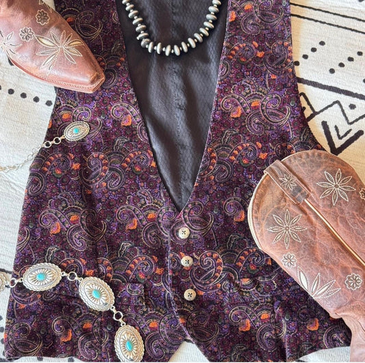Paisley vintage vest