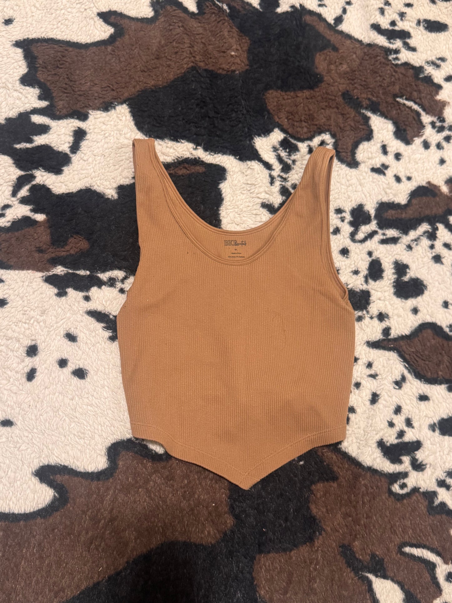 Brown crop top