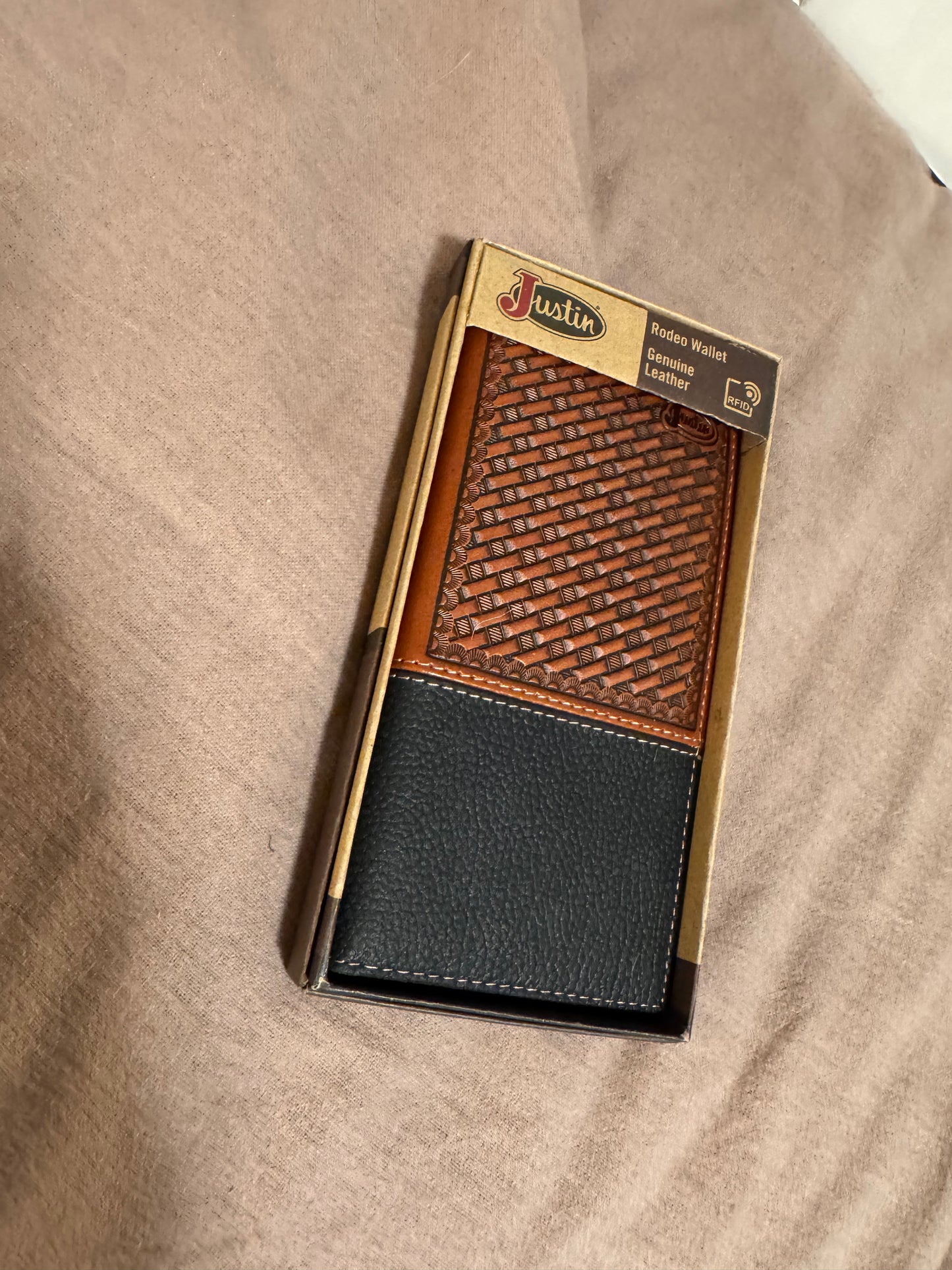 Men’s Justin check wallet