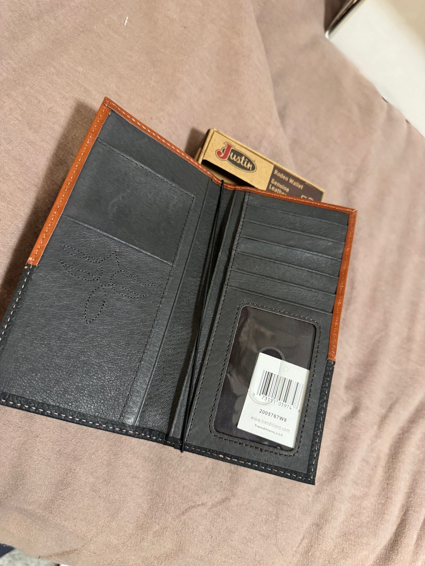 Men’s Justin check wallet