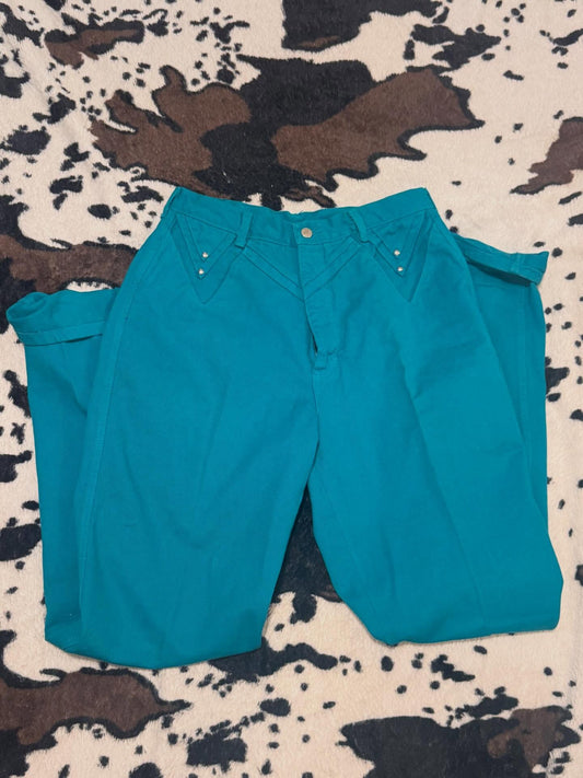 Teal roper jeans vintage